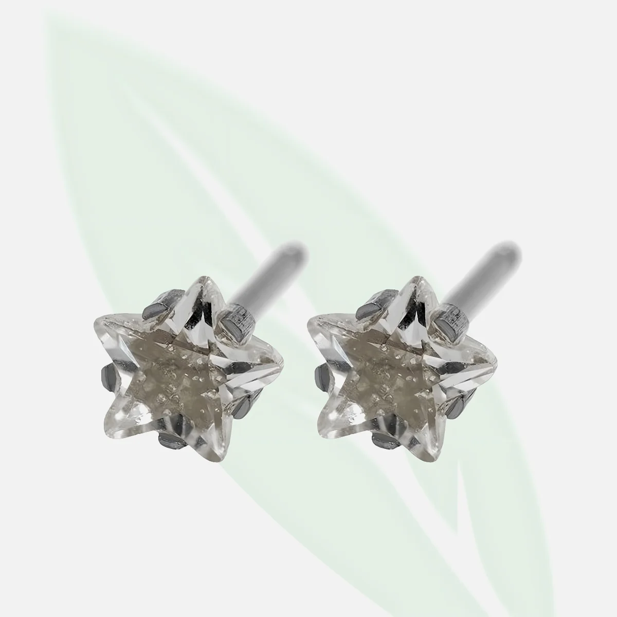 CAFLON Fashion White Star Stainless Steel Earrings 5mm