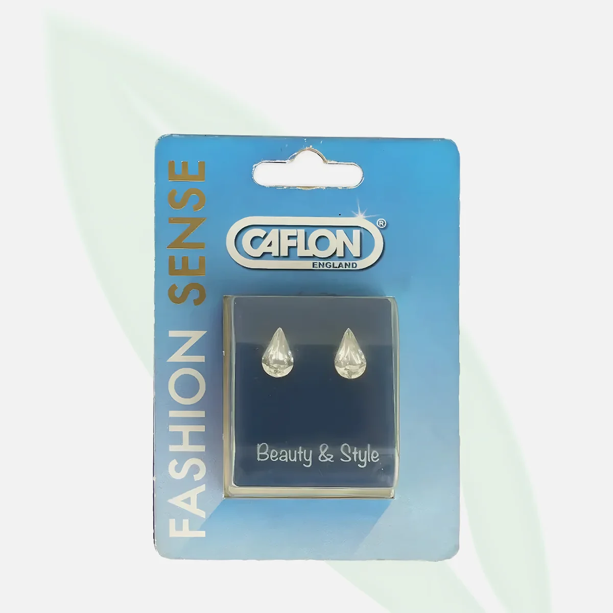 CAFLON Fashion Jewelry 24ct Gold-Plated Crystal Piercing Stud Set