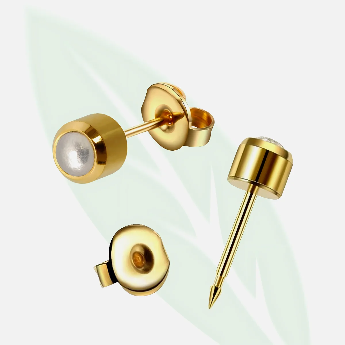 CAFLON YNS5 Sterile Pearl Piercing Earrings 1.2mm CAFLON YNS5 Sterile Pearl Piercing Earrings 1.2mm