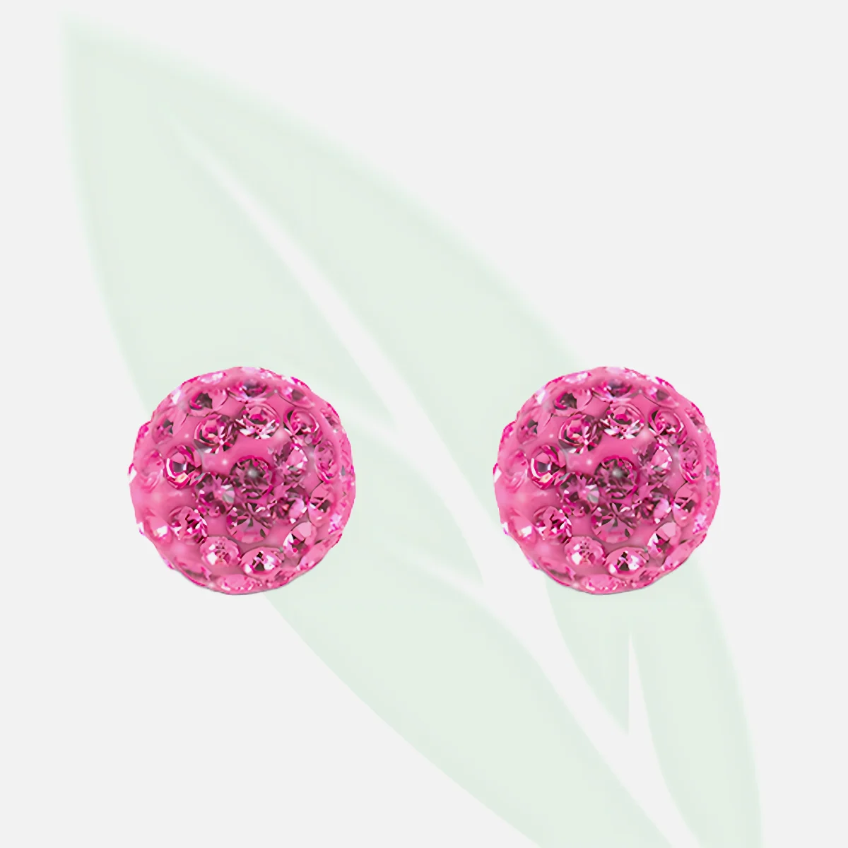 CAFLON Glitterball Ear Piercing Studs 8mm Light Rose CAFLON Glitterball Ear Piercing Studs 8mm Light Rose