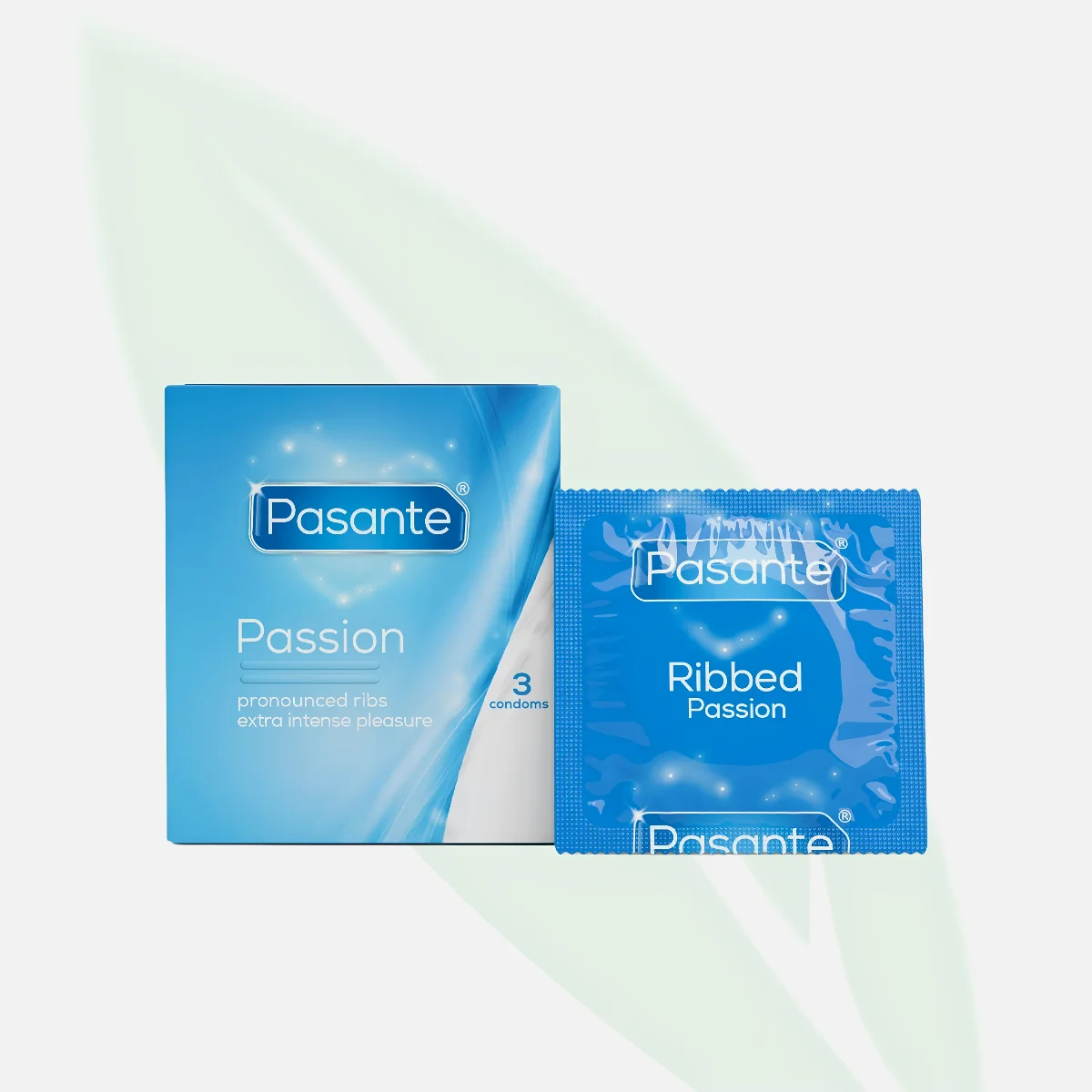 PASANTE Passion Ribbed Condoms 3 Pack PASANTE Passion Ribbed Condoms 3 Pack