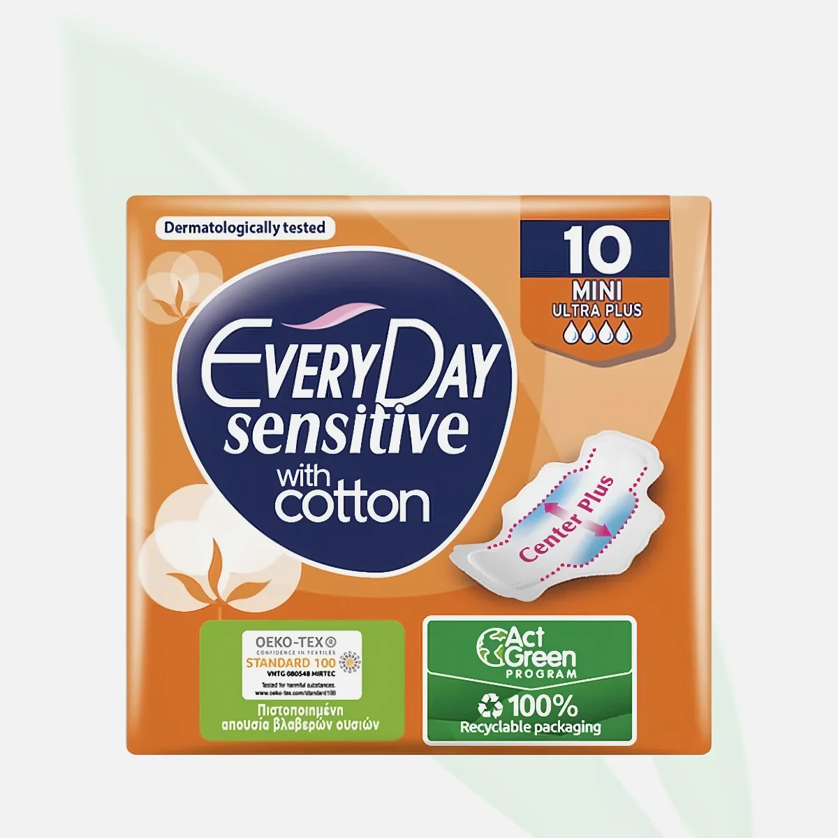 EVERY DAY Sensitive With Cotton Mini Ultra Plus 10 Pieces