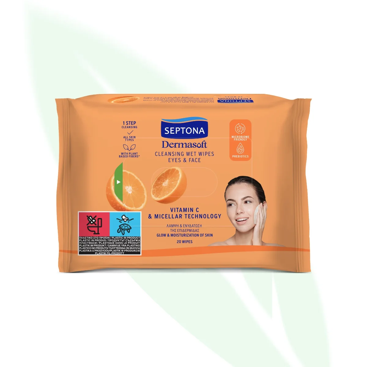 SEPTONA Cleansing Wet Wipes Vitamin C & Micellar Technology 20 Wipes SEPTONA Cleansing Wet Wipes Vitamin C & Micellar Technology 20 Wipes