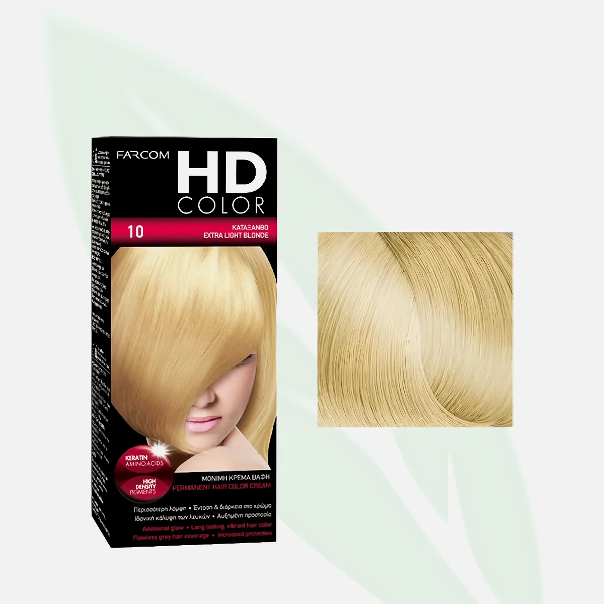 FARCOM HD Color Permanent Hair Color 10 Extra Light Blonde 60ml FARCOM HD Color Permanent Hair Color 10 Extra Light Blonde 60ml
