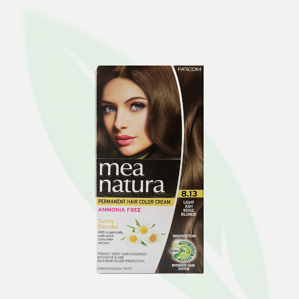 MEA NATURA Ammonia-Free Permanent Hair Color 8.13 Light Ash-Olive Blonde