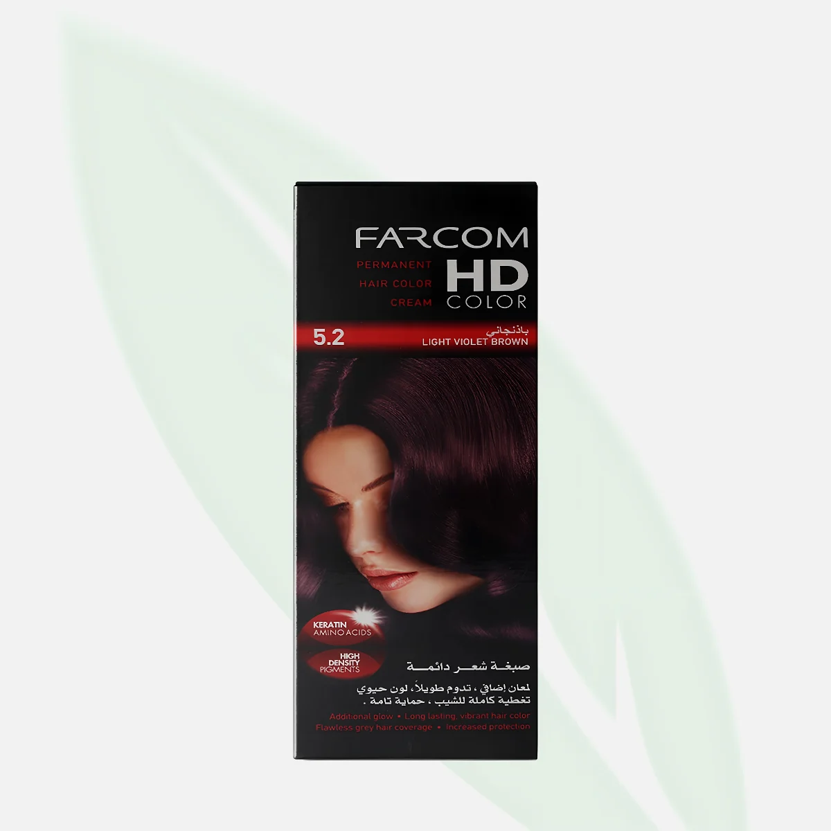FARCOM HD Color Permanent Hair Color 5.2 Light Chestnut Violet FARCOM HD Color Permanent Hair Color 5.2 Light Chestnut Violet