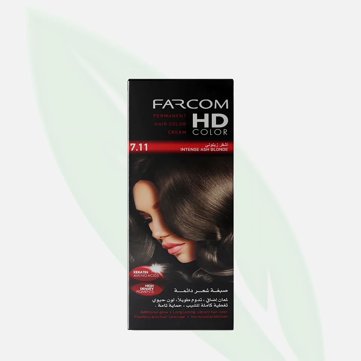 FARCOM HD Color Permanent Hair Color 7.11 Intense Ash Blonde FARCOM HD Color Permanent Hair Color 7.11 Intense Ash Blonde