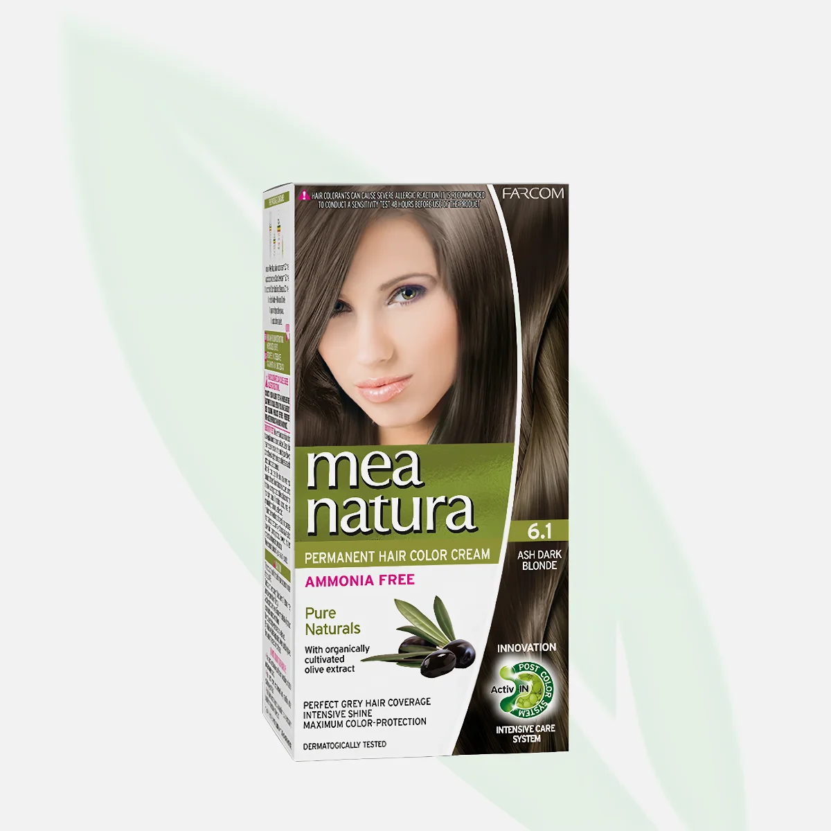 MEA NATURA Ammonia Free Hair Color 6.1 Dark Ashy Blonde 60ml