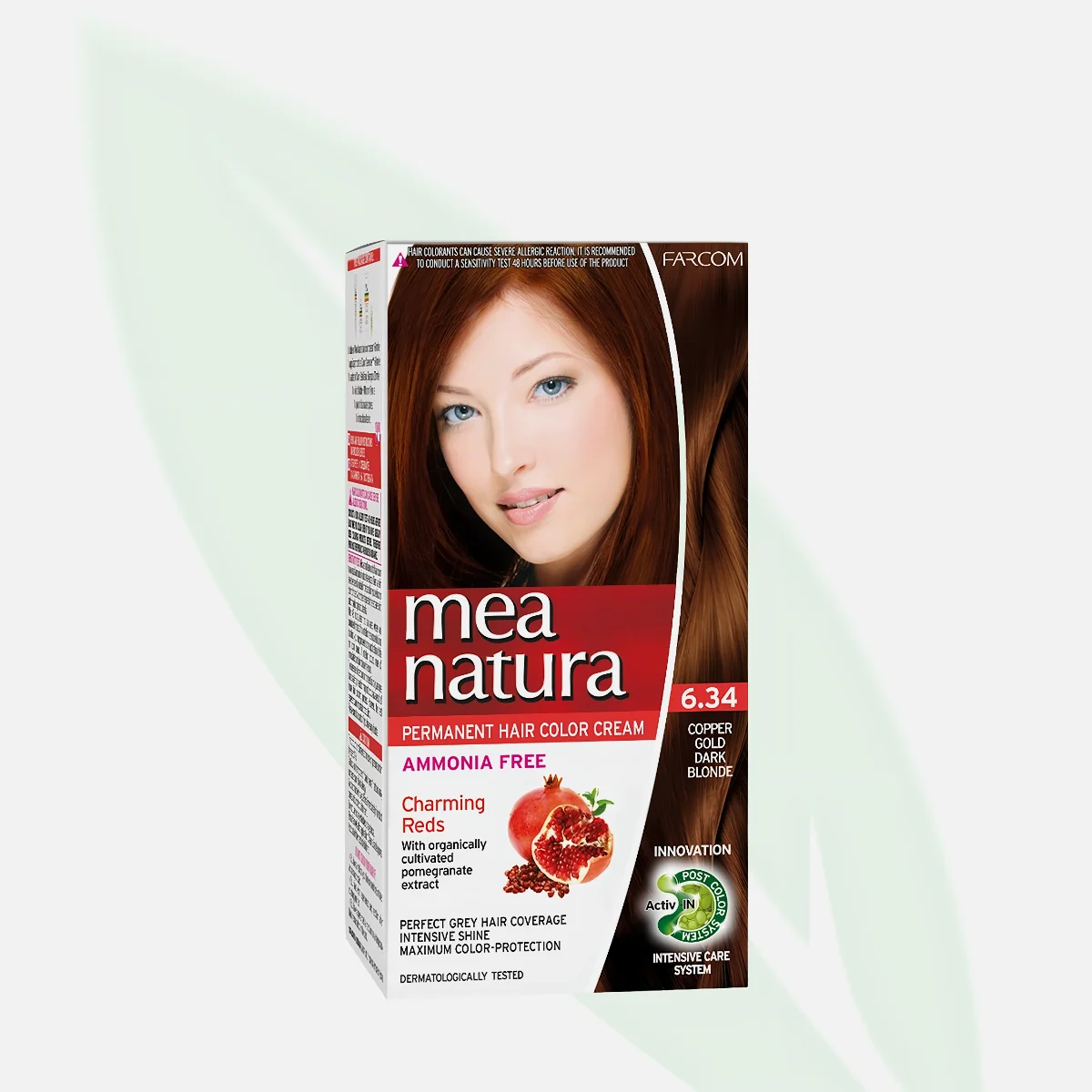 MEA NATURA Ammonia Free Permanent Hair Color 6.34 Dark Golden Copper