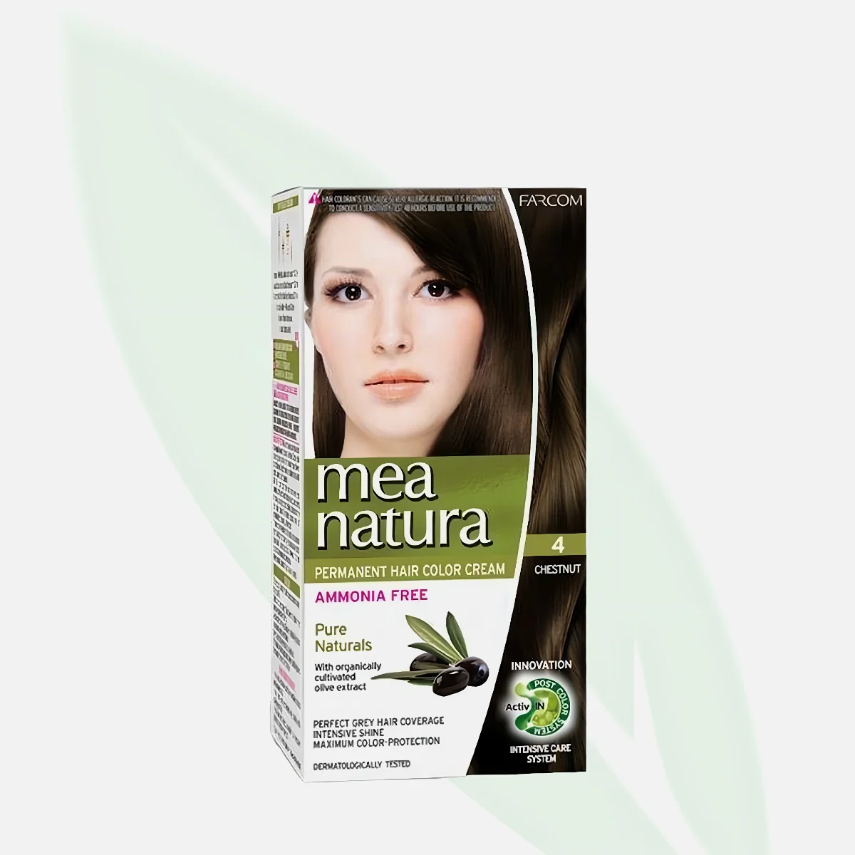 MEA NATURA Ammonia Free Permanent Hair Color 4 Chestnut 60ml