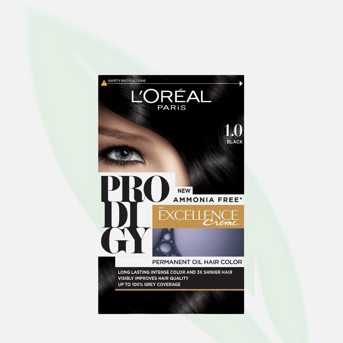 L'OREAL Prodigy Permanent Oil Hair Color Black 1.0