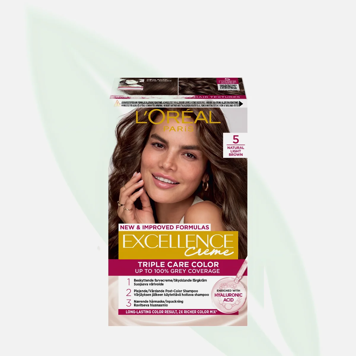 L'OREAL Excellence Creme Permanent Hair Color Light Brown 5