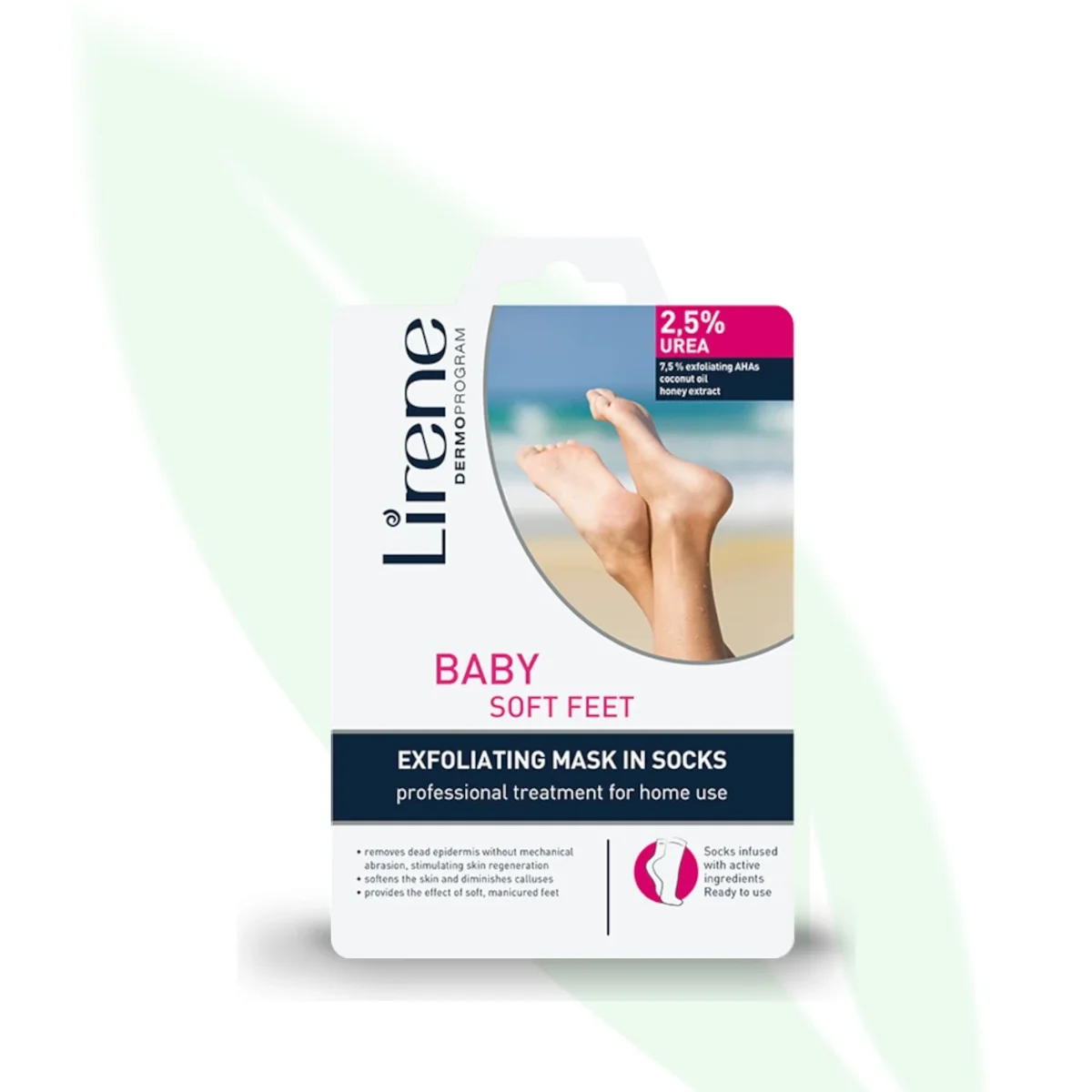 LIRENE Baby Soft Feet Exfoliating Mask In Socks 150ml LIRENE Baby Soft Feet Exfoliating Mask In Socks 150ml