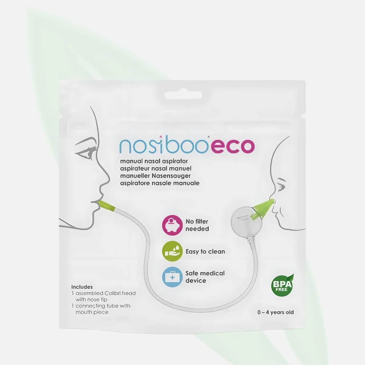 NOSIBOO ECO Mouth-Operated Baby Nasal Aspirator