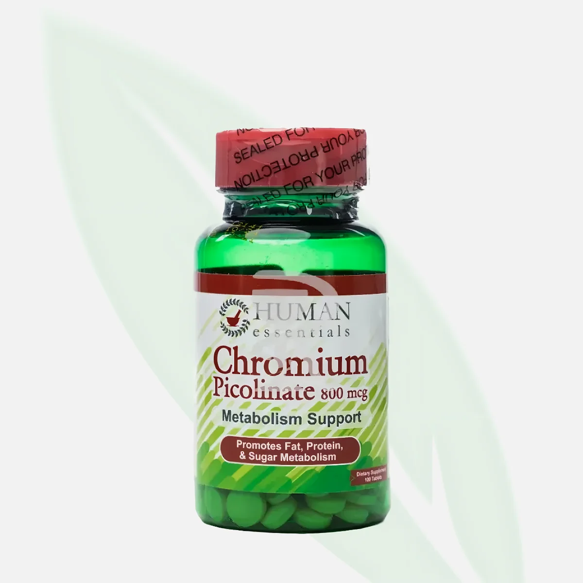 HUMAN ESSENTIALS Chromium Picolinate 800mcg 100 Tablets