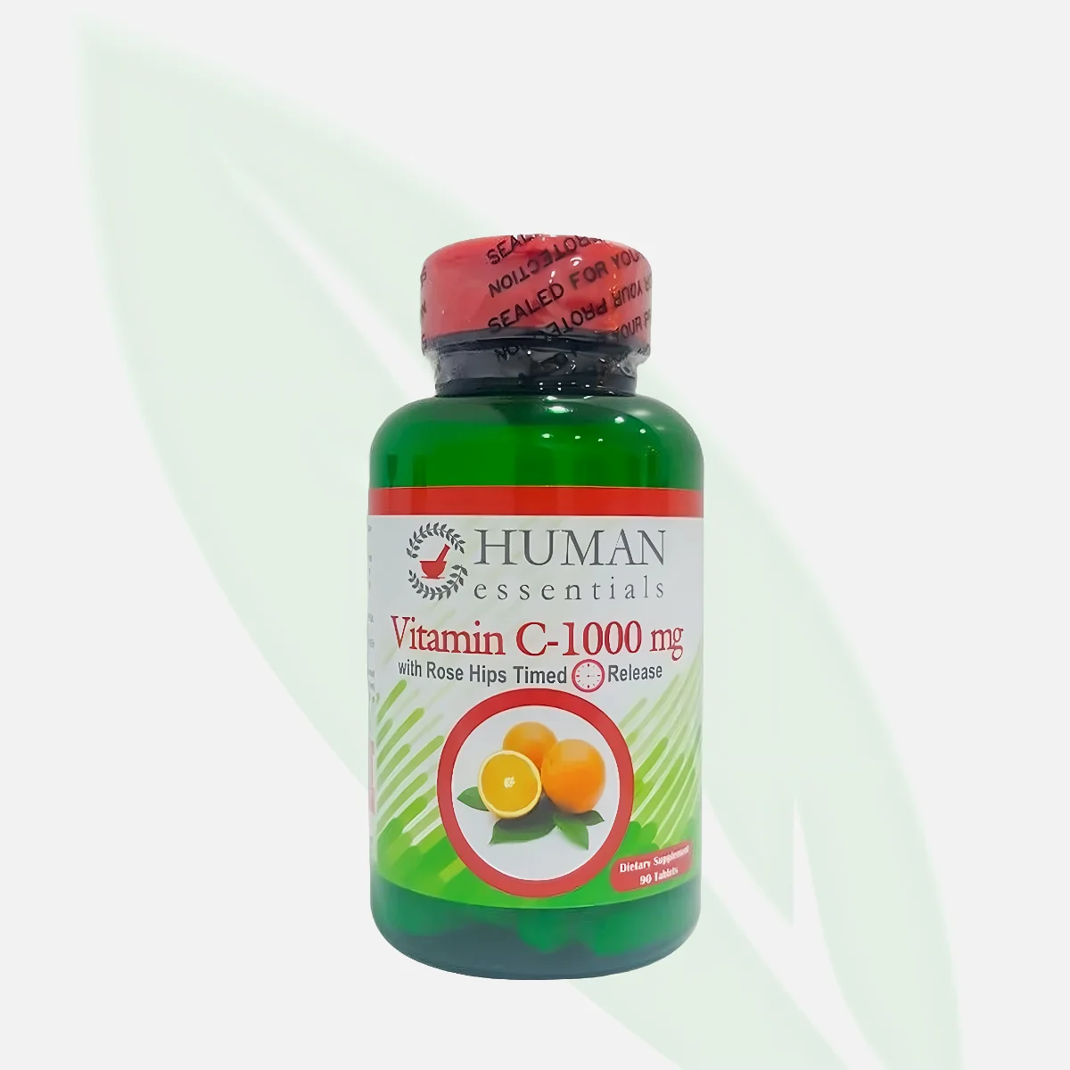HUMAN ESSENTIALS فيتامين C 1000 ملغ بثمر الورد 90 قرص