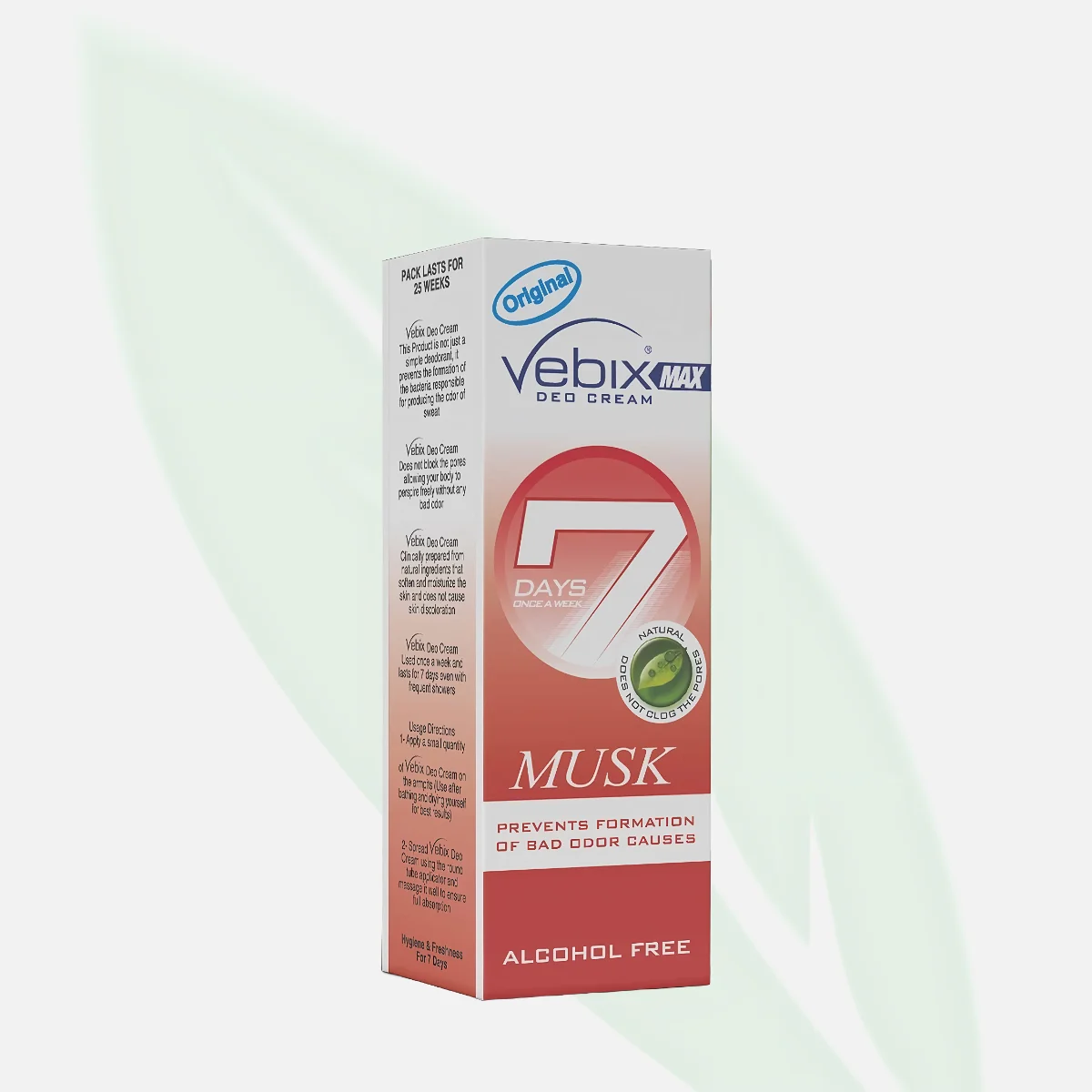 VEBIX MaxDeo Cream Musk 25ml