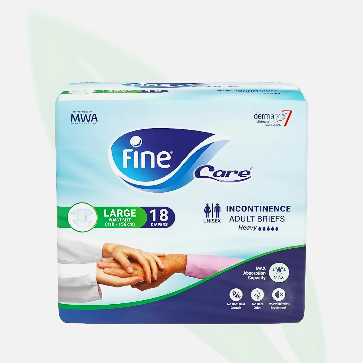 FINE CARE بنطلون البالغين للجنسين بتقنية DermaPro7 مقاس L 14 حبة