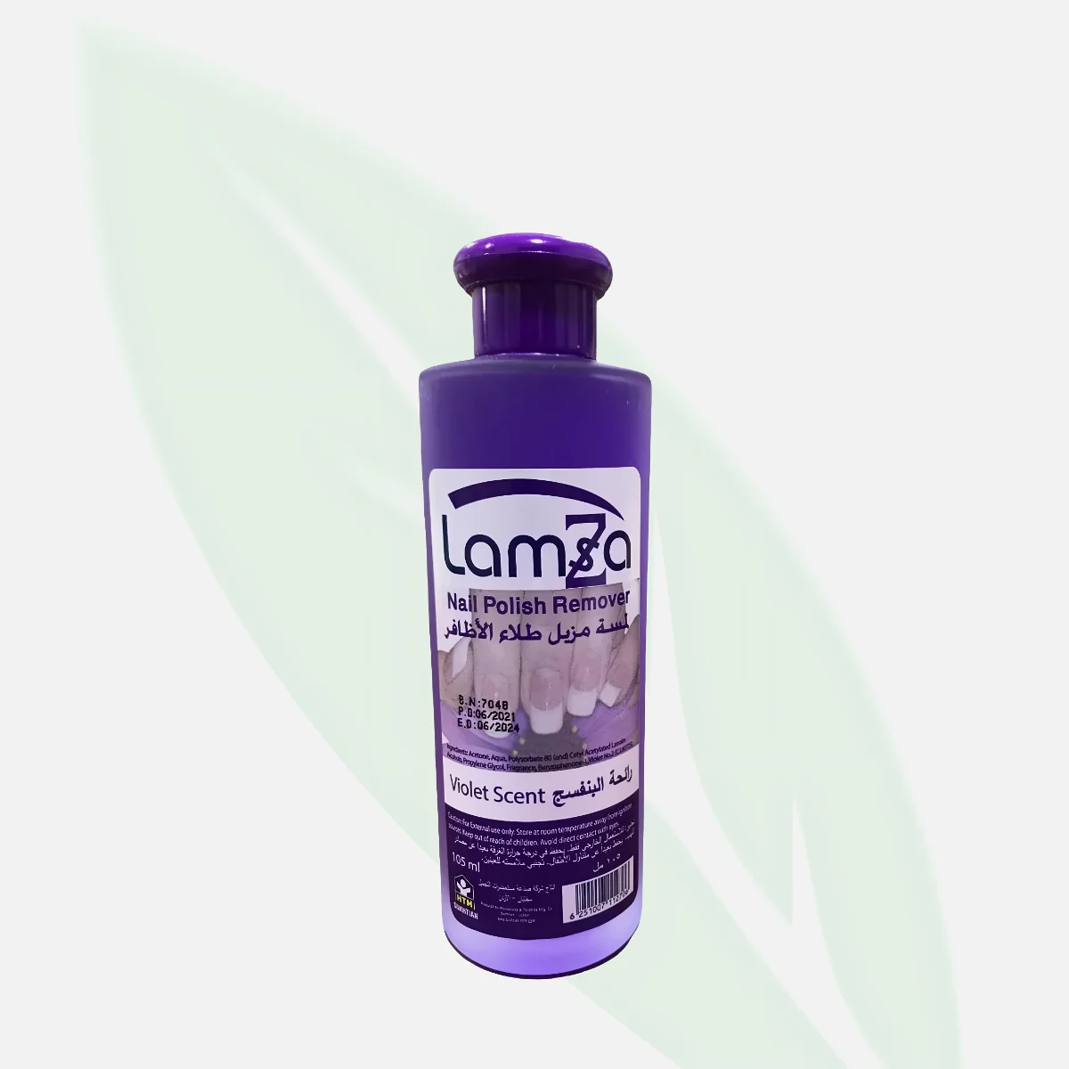 LAMSA Acetone Nail Polish Remover Violet Scent 200ml
