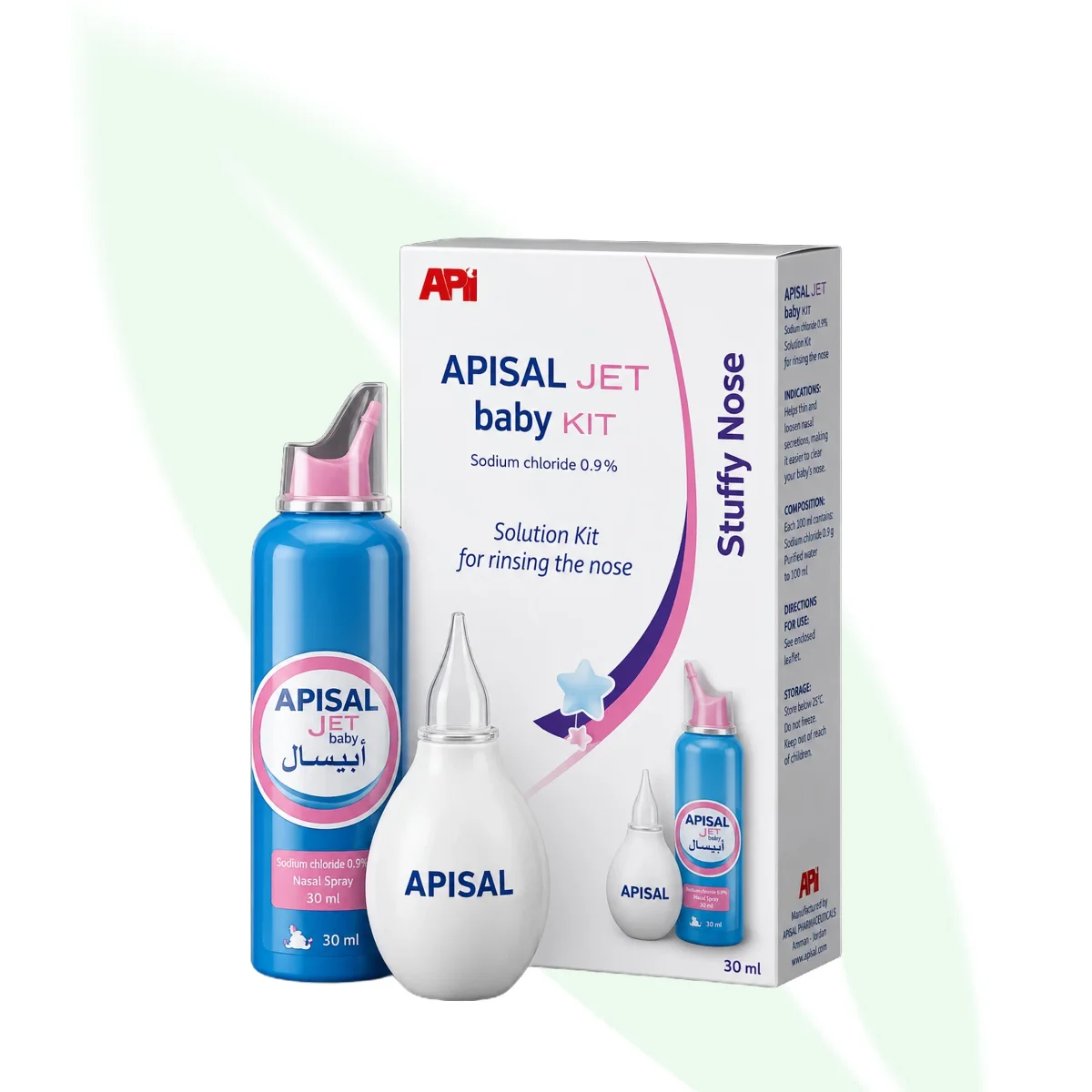 APISAL Jet Baby Kit Stuffy Nose 30ml APISAL Jet Baby Kit Stuffy Nose 30ml