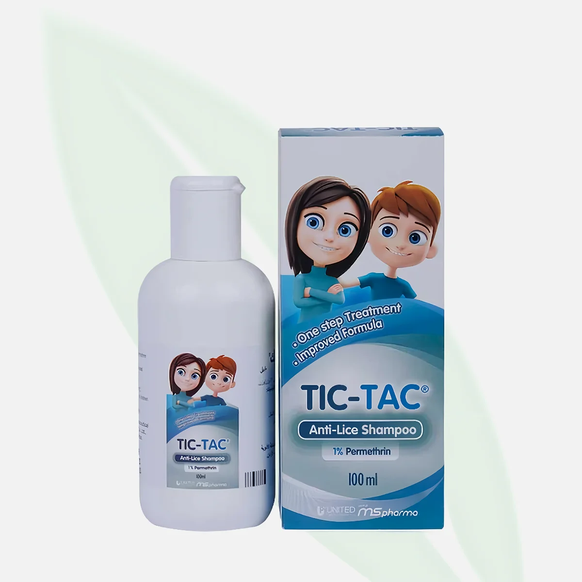 TIC-TAC شامبو مضاد للقمل بالبيرميثرين 1% لقتل القمل والصئبان
