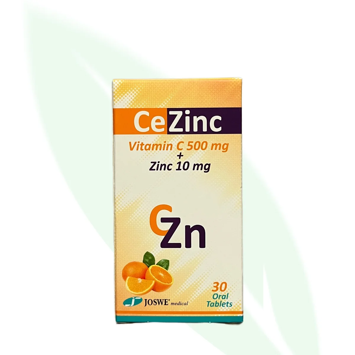 JOSWE Cezinc Vitamin C & Zinc 30 Tablets