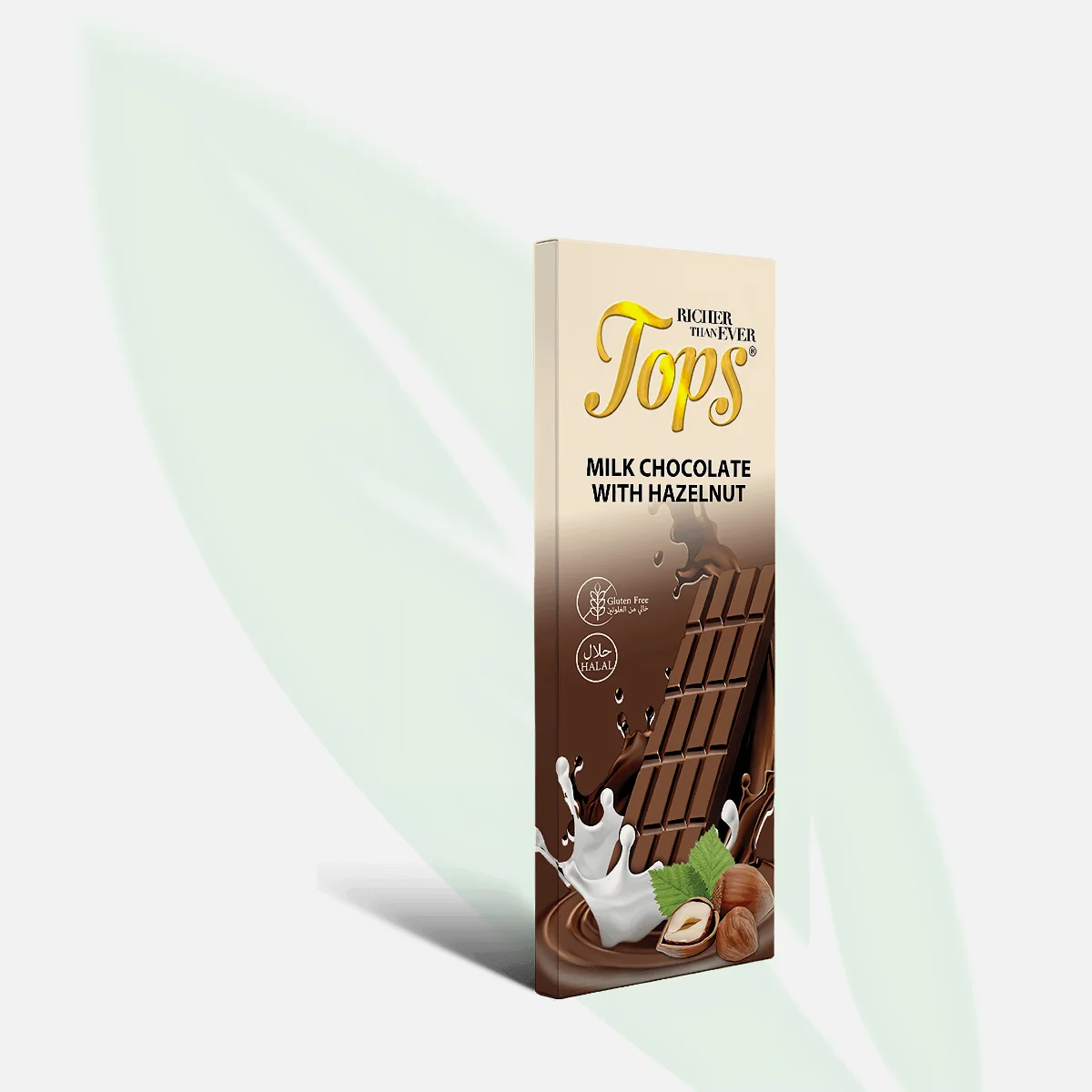 TOPS شوكولاتة حليب بالبندق المحمّص المقرمش 100 جم