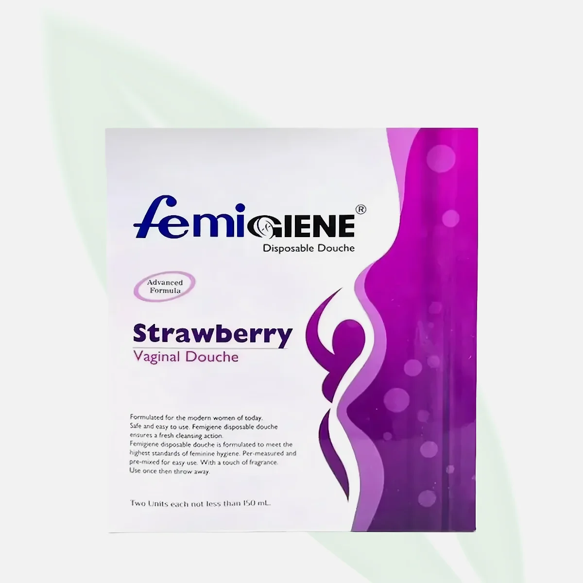 FEMIGIENE Strawberry Vaginal Douche 2×150ml