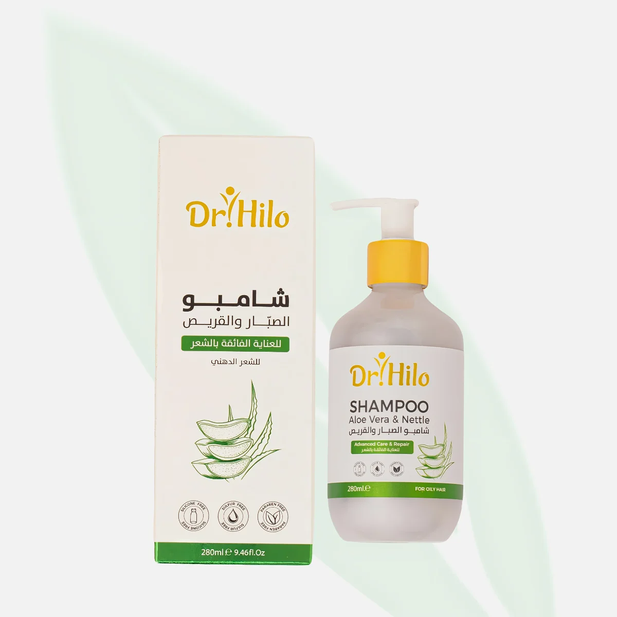 DR.HILO شامبو الصبار والقريص لتساقط الشعر والقشرة الدهنية 250 مل