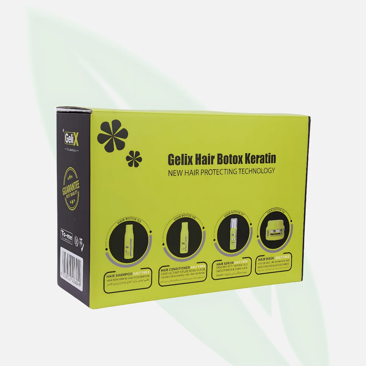 GELIX Hair Botox Keratin Full Package - Shampoo, Mask, Serum & Conditioner