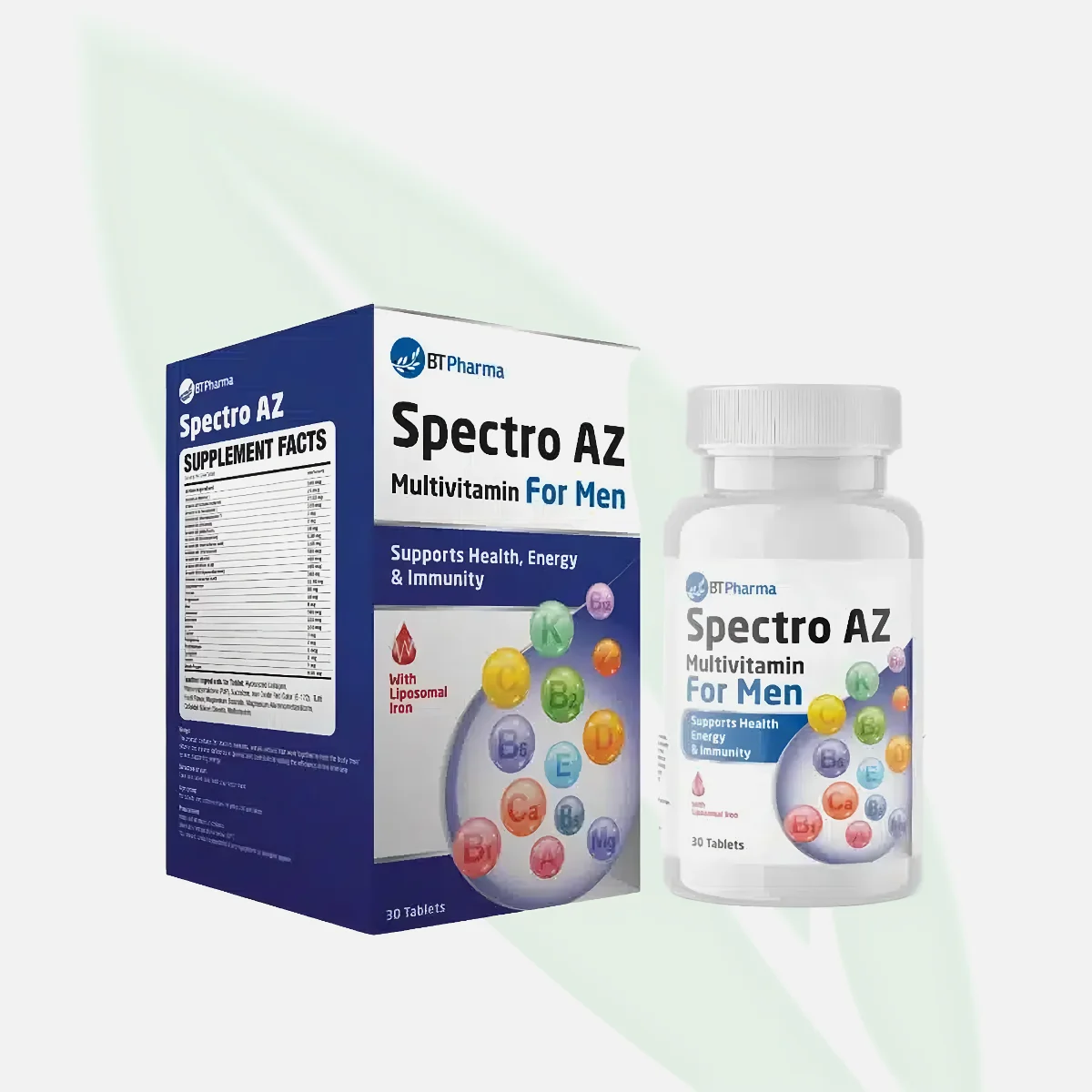 BTPHARMA Spectro AZ Multivitamin for Men 30 Tablets BTPHARMA Spectro AZ Multivitamin for Men 30 Tablets