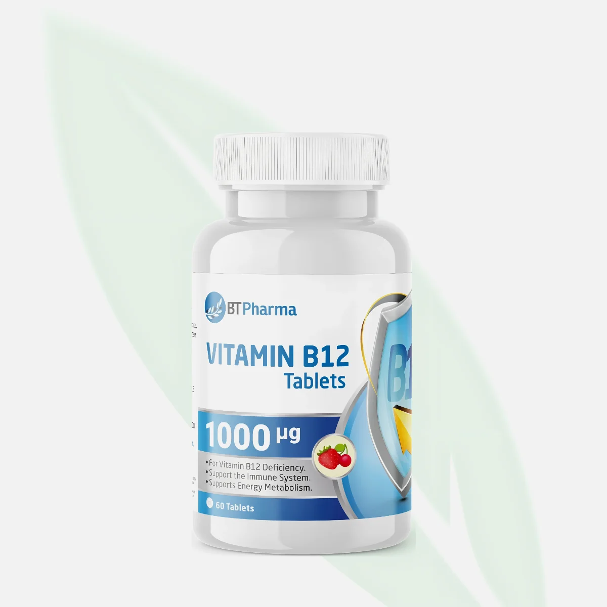 BT PHARMA Vitamin B12 High-Strength Tablets 1000mcg 60 Tablets