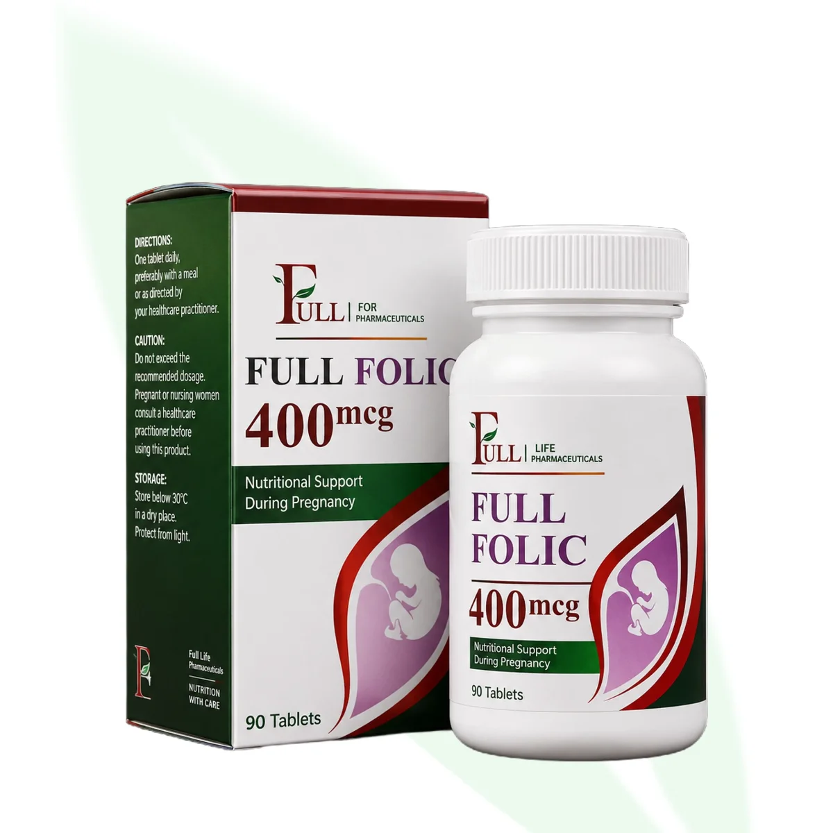 FULL Folic 400mcg Folic Acid 90 Tablets