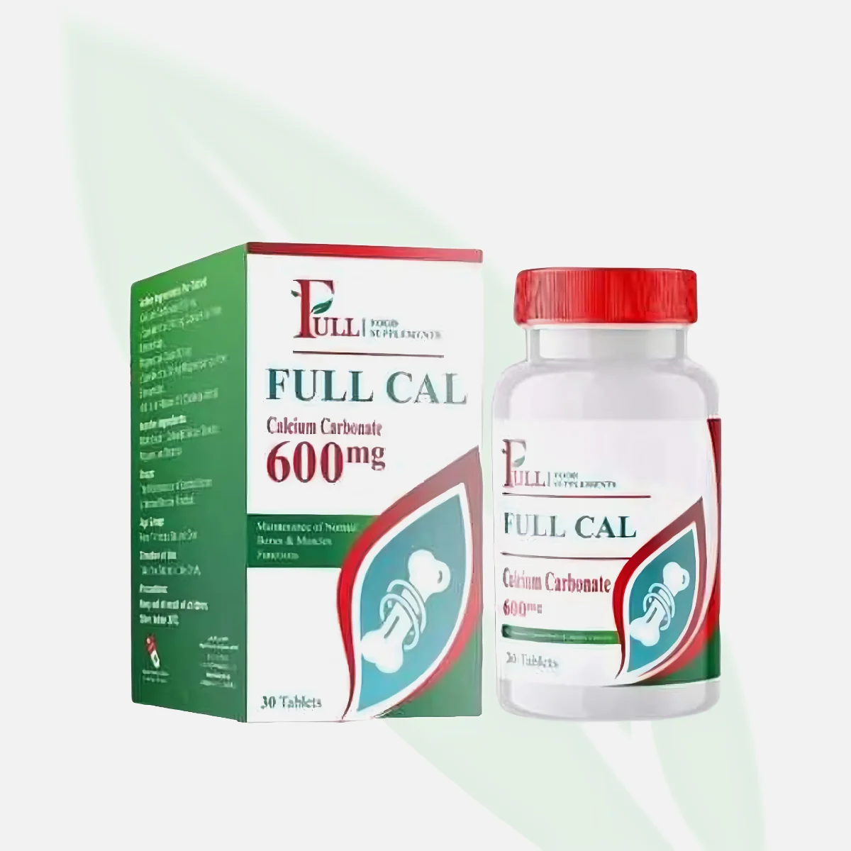 FULL Cal Calcium Carbonate 600mg Bone Health 30 Tablets