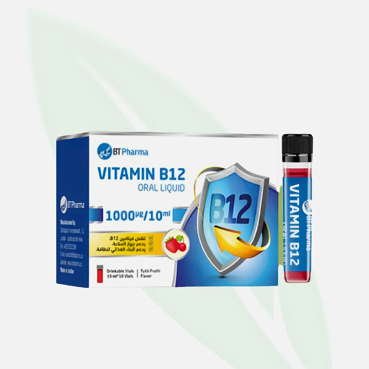 BT PHARMA Vitamin B12 Oral Liquid 1000mcg 10 Vials BT PHARMA Vitamin B12 Oral Liquid 1000mcg 10 Vials