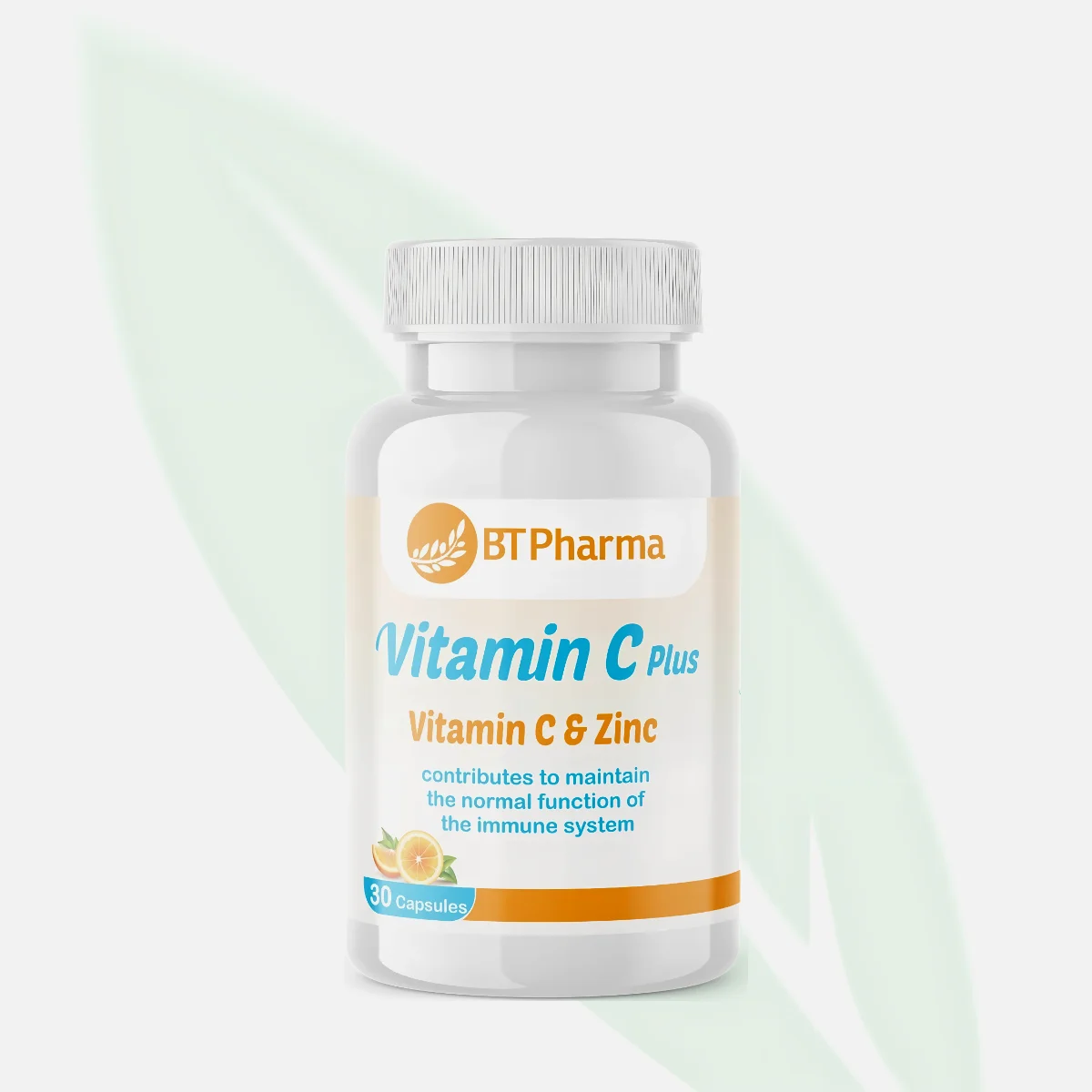 BT PHARMA Vitamin C Plus 500mg with Zinc 30 Capsules BT PHARMA Vitamin C Plus 500mg with Zinc 30 Capsules
