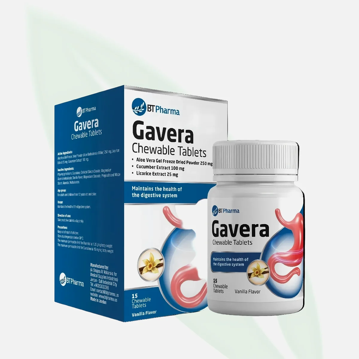 BTPHARMA Gavera Chewable Tablets Vanilla Flavor 15 Tabs BTPHARMA Gavera Chewable Tablets Vanilla Flavor 15 Tabs