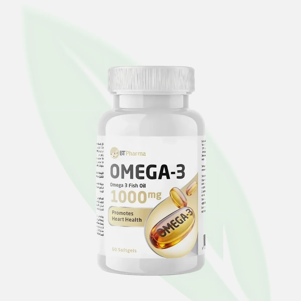 BTPHARMA Omega-3 Fish Oil 1000mg with Vitamin E 60 Softgels BTPHARMA Omega-3 Fish Oil 1000mg with Vitamin E 60 Softgels