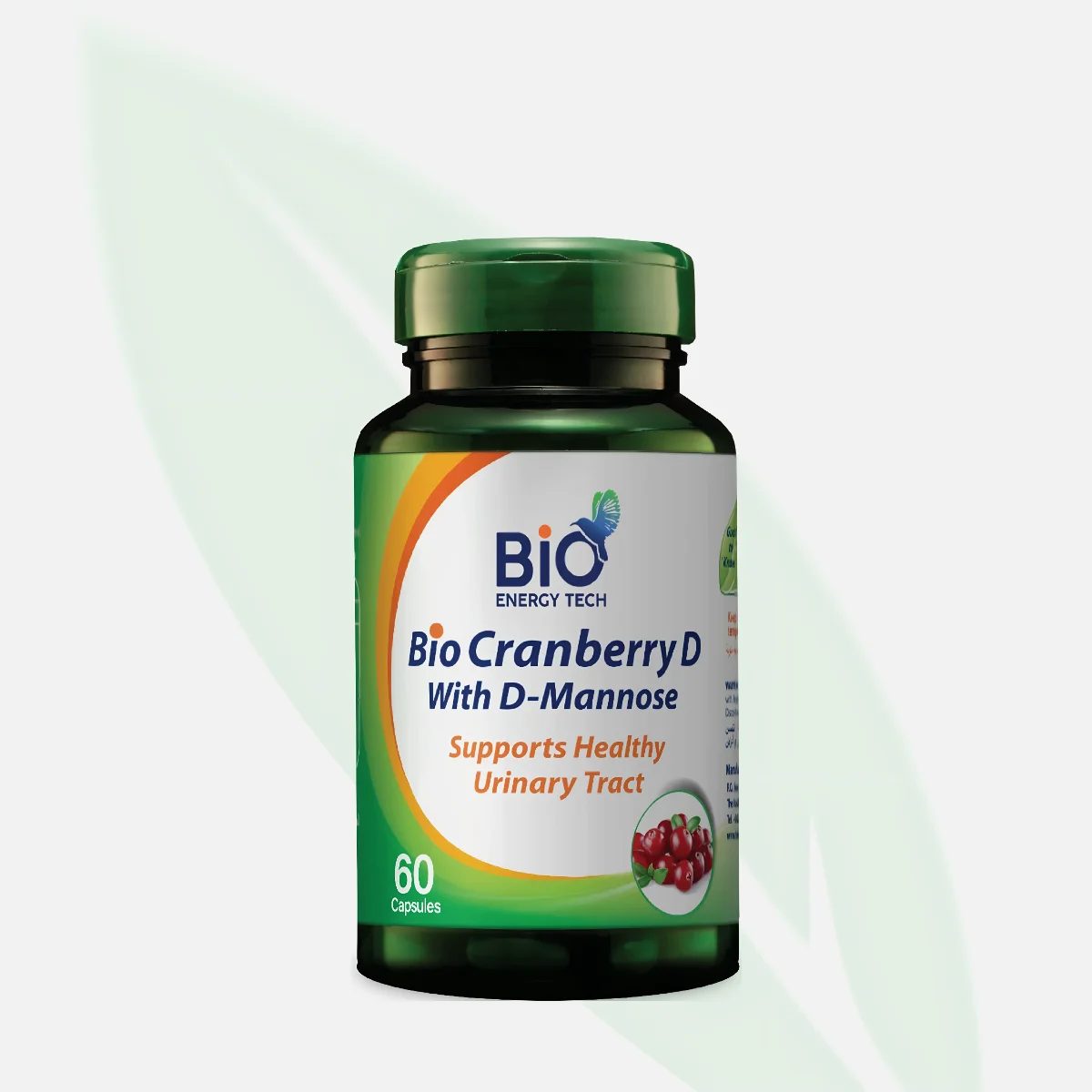 BIO ENERGY Cranberry D with D-Mannose Urinary Tract 60 Caps BIO ENERGY Cranberry D with D-Mannose Urinary Tract 60 Caps