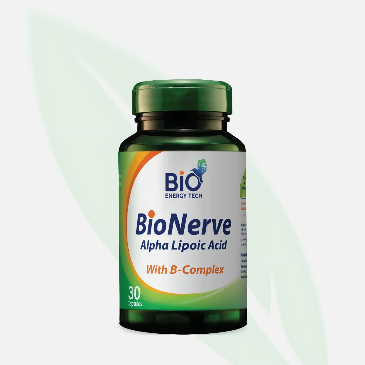 BIO ENERGY BioNerve Alpha Lipoic Acid 600mg & B-Complex Nerve Support 30 Capsules BIO ENERGY BioNerve Alpha Lipoic Acid 600mg & B-Complex Nerve Support 30 Capsules