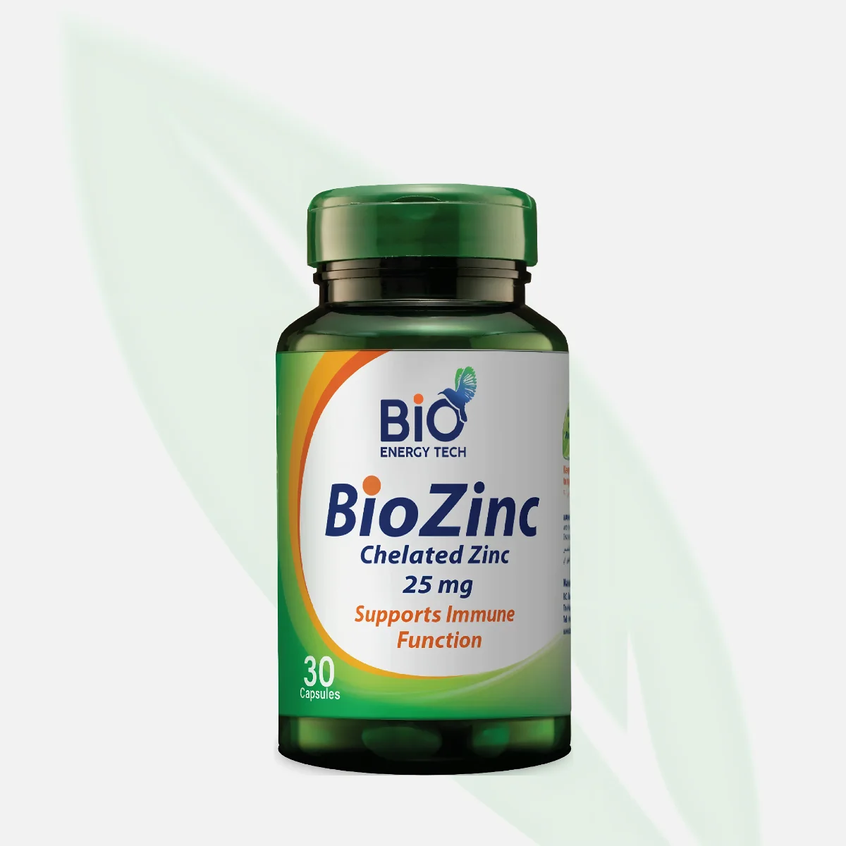 BIO ENERGY Chelated Zinc 25mg 30 Capsules BIO ENERGY Chelated Zinc 25mg 30 Capsules