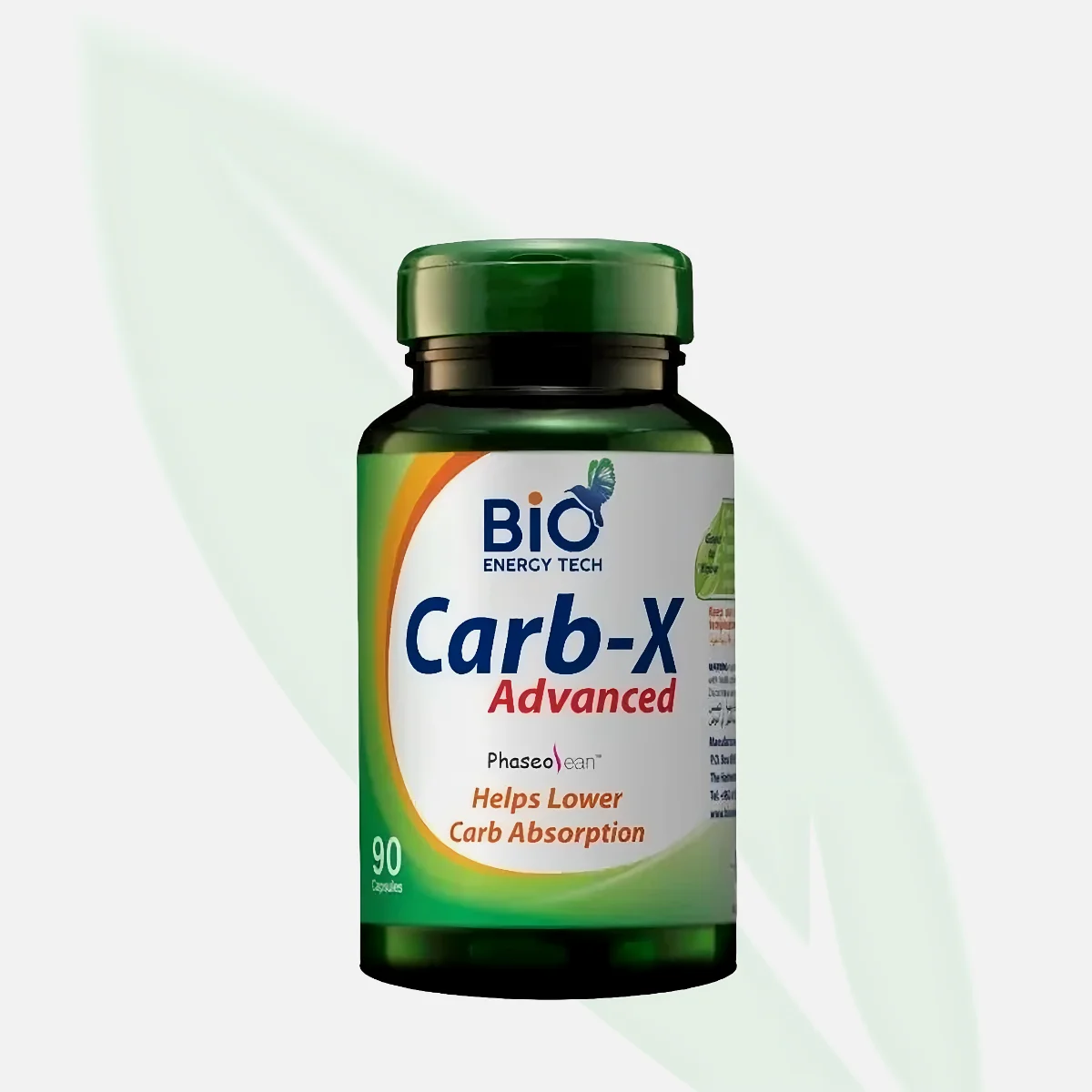 BIO ENERGY TECH Carb-X Advanced White Kidney Bean Extract - 90 Capsules