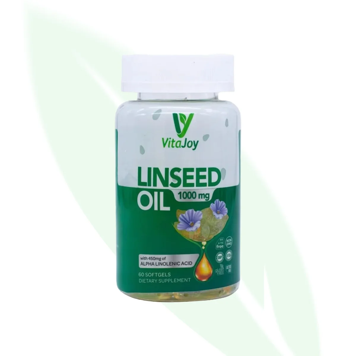 VITAJOY زيت بذر الكتان أوميغا 3-6-9 الطبيعي 1000 مجم 60 كبسولة