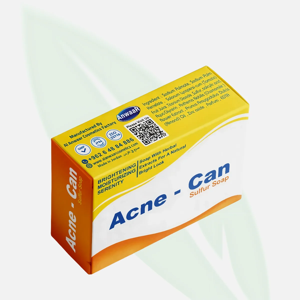 ANWAAR Acne Can Sulfur Soap for Acne & Scar Reduction 100g