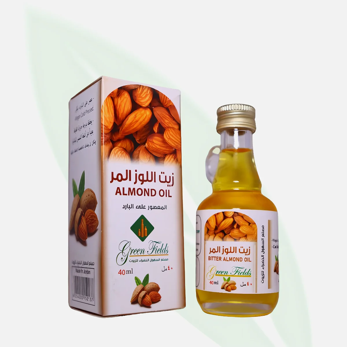 GREEN FIELDS Bitter Almond Oil Cold Pressed 40ml GREEN FIELDS Bitter Almond Oil Cold Pressed 40ml