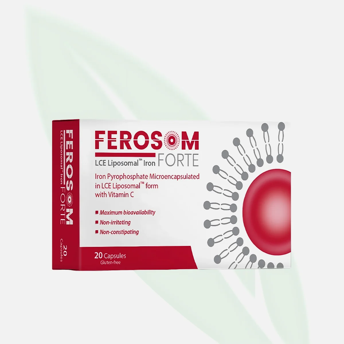 FEROSOM FORTE LCE Liposomal Iron Capsules 20 Capsules
