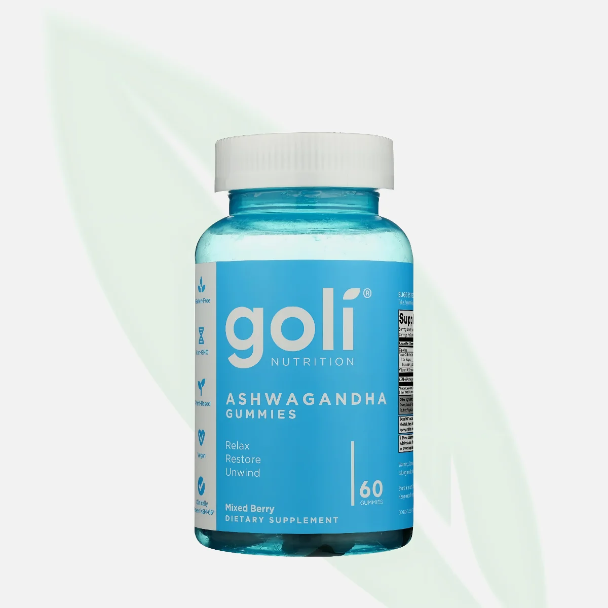 GOLI Ashwagandha & Vitamin D Gummies 60 Count