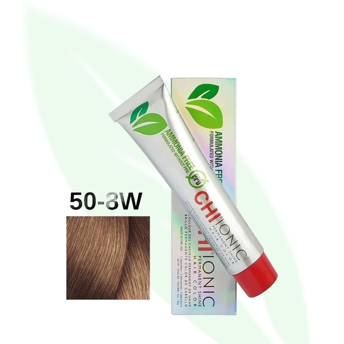 CHI Ionic Shine Shades Permanent Liquid Hair Color 50-8W Medium Natural Warm Blonde 90ml