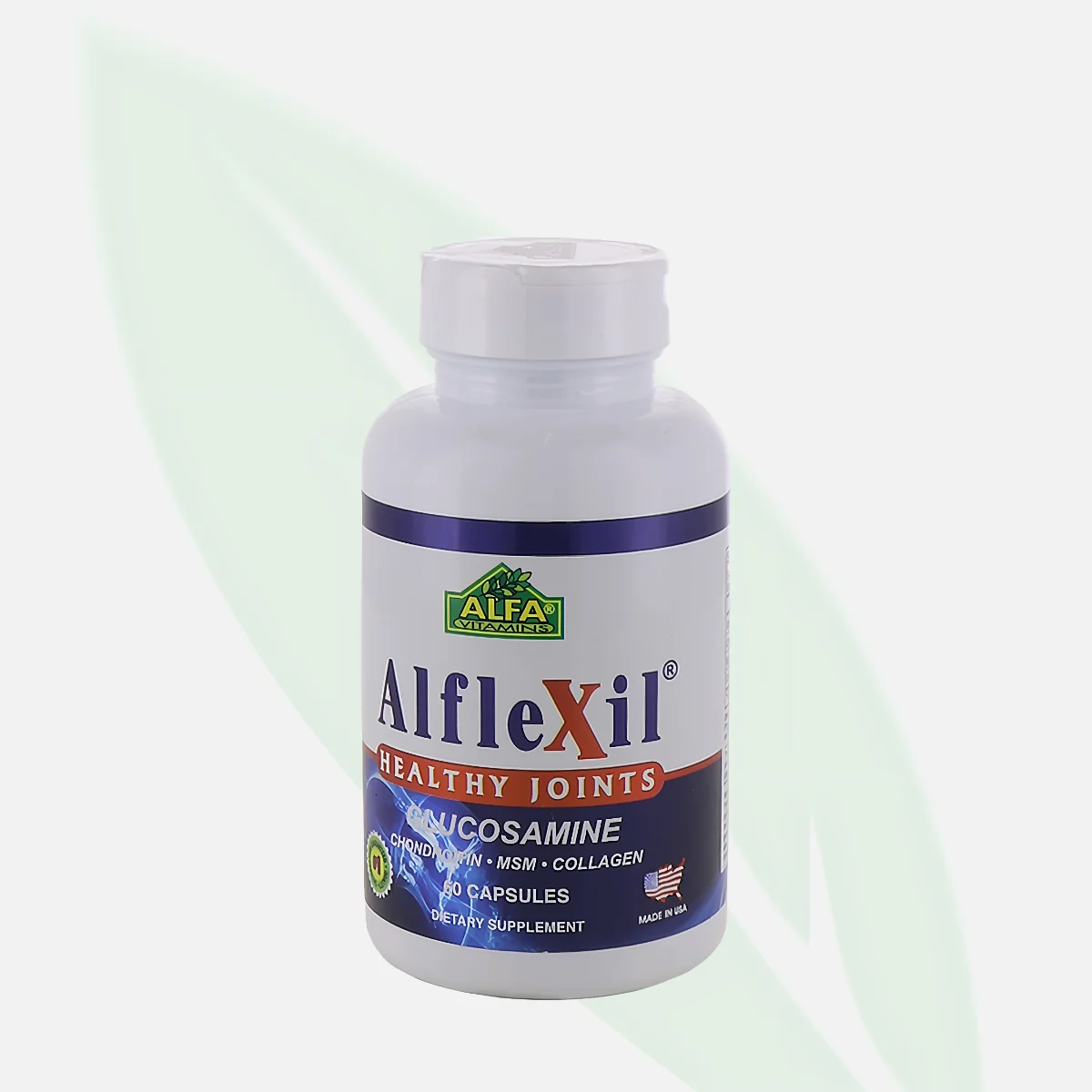ALFA VITAMINS Alflexil Glucosamine Chondroitin MSM Collagen 60 Capsules