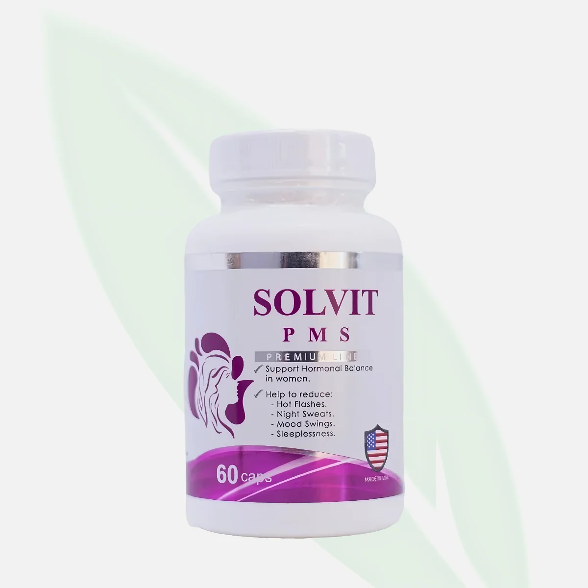 SOLVIT PMS Hormonal Balance Supplement for Women 60 Capsules